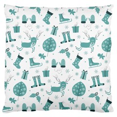 Christmas Seamless Pattern Design Large Cushion Case (one Side)