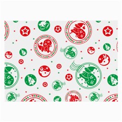 Merry Christmas Geometric Pattern Large Glasses Cloth