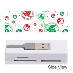 Merry Christmas Geometric Pattern Memory Card Reader (stick)