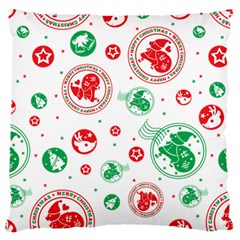 Merry Christmas Geometric Pattern Large Cushion Case (one Side)