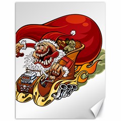 Funny Santa Claus Christmas Canvas 18  X 24 