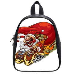 Funny Santa Claus Christmas School Bag (small)