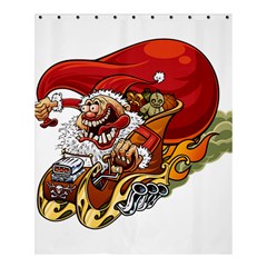 Funny Santa Claus Christmas Shower Curtain 60  X 72  (medium) 