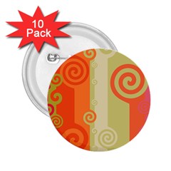 Ring Kringel Background Abstract Red 2 25  Buttons (10 Pack) 