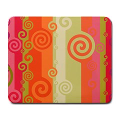 Ring Kringel Background Abstract Red Large Mousepad