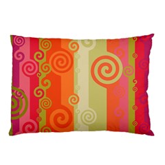 Ring Kringel Background Abstract Red Pillow Case