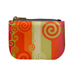 Ring Kringel Background Abstract Red Mini Coin Purse