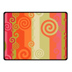 Ring Kringel Background Abstract Red Fleece Blanket (small) by Mariart