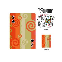 Ring Kringel Background Abstract Red Playing Cards 54 Designs (mini) by Mariart