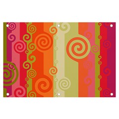 Ring Kringel Background Abstract Red Banner And Sign 6  X 4 