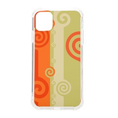 Ring Kringel Background Abstract Red Iphone 11 Tpu Uv Print Case by Mariart