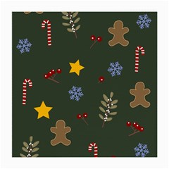 Christmas Party Pattern Design Medium Glasses Cloth (2 Sides)