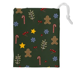 Christmas Party Pattern Design Drawstring Pouch (4xl) by uniart180623