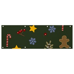 Christmas Party Pattern Design Banner And Sign 9  X 3  by uniart180623