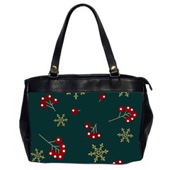 Christmas Festive Season Background Oversize Office Handbag (2 Sides)