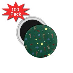 Twigs Christmas Party Pattern 1 75  Magnets (100 Pack)  by uniart180623