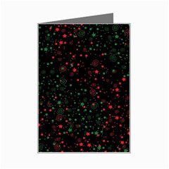 Confetti Star Dot Christmas Mini Greeting Card by uniart180623
