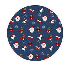 Christmas Background Design Pattern Mini Round Pill Box (pack Of 3) by uniart180623