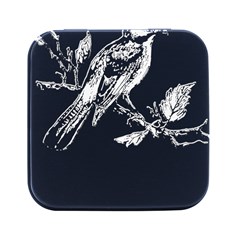 Bird Lover T- Shirtbird T- Shirt (33) Square Metal Box (black)