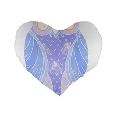Bird Lovers T- Shirtbird T- Shirt Standard 16  Premium Flano Heart Shape Cushions