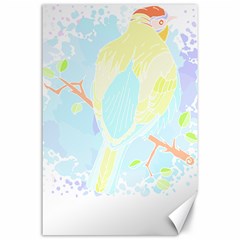 Birds Illustration T- Shirtbird T- Shirt (5) Canvas 24  X 36 