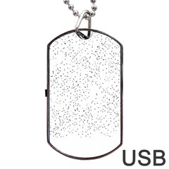 Black And White Pattern T- Shirt Black And White Pattern 14 Dog Tag Usb Flash (one Side) by EnriqueJohnson