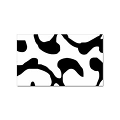 Black And White Swirl Pattern T- Shirt Black And White Swirl Pattern T- Shirt Sticker (rectangular)