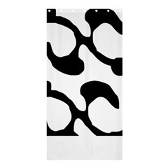 Black And White Swirl Pattern T- Shirt Black And White Swirl Pattern T- Shirt Shower Curtain 36  X 72  (stall)  by EnriqueJohnson