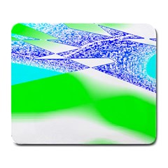 Blue Green Black Abstract Art T- Shirt Blue Green Black Abstract Art T- Shirt Large Mousepad by EnriqueJohnson