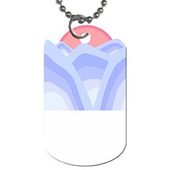 Blue Ridge Mountains T- Shirt Mountain Range T- Shirt Dog Tag (two Sides) by EnriqueJohnson