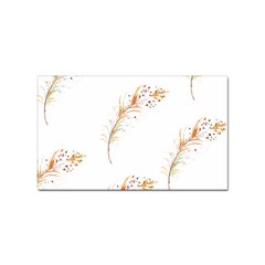 Boho Feather Pattern T- Shirt Boho Feather Pattern 8 Sticker (rectangular)