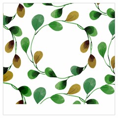 Boho Leaf Pattern T- Shirt Boho Leaf Pattern T- Shirt Lightweight Scarf 