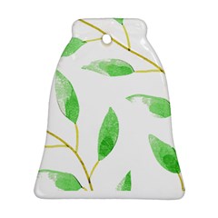 Boho Leaf Pattern T- Shirt Boho Leaf Pattern8 Bell Ornament (Two Sides)