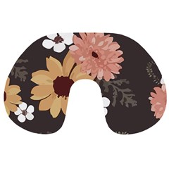 Botanical T- Shirt Botanical Delicate Floral T- Shirt Travel Neck Pillow