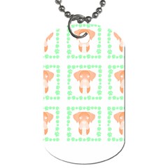 Boxer Dog Pattern T- Shirt Boxer Dog Pattern T- Shirt Dog Tag (two Sides)