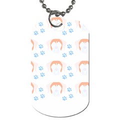 Boxer Dog Pattern T- Shirt Boxer Dog Pattern T- Shirt Dog Tag (two Sides)