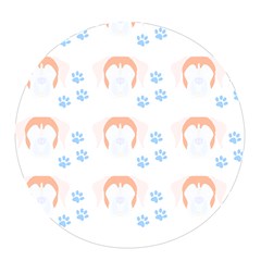 Boxer Dog Pattern T- Shirt Boxer Dog Pattern T- Shirt Pop Socket (white)