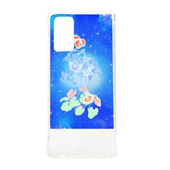 Butterflies T- Shirt Serenity Blue Floral Design With Butterflies T- Shirt Samsung Galaxy Note 20 Tpu Uv Case by EnriqueJohnson