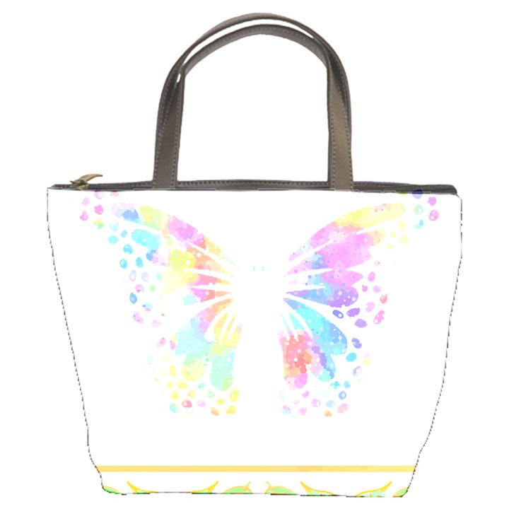 Butterfly Art T- Shirtbutterfly T- Shirt Bucket Bag