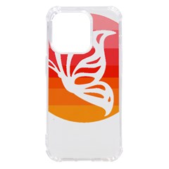 Butterfly T- Shirt Butterfly Orange Red Gradient T- Shirt Iphone 14 Pro Tpu Uv Print Case by EnriqueJohnson