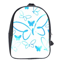 Butterfly T- Shirt Butterfly T- Shirt School Bag (xl) by EnriqueJohnson