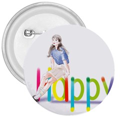 Happy 3  Buttons by SychEva