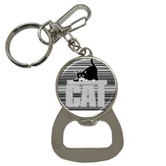 Cat Lover Gifts T- Shirtcat T- Shirt (3) Bottle Opener Key Chain by EnriqueJohnson