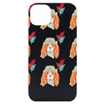 Cavalier King Charles Spaniel Dog T- Shirt Cavalier King Charles Spaniel Dog T- Shirt (2) iPhone 14 Plus Black UV Print Case Front