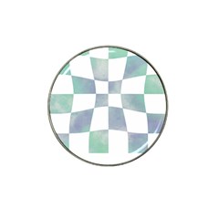 Checkerboard T- Shirt Psychedelic Watercolor Check Aqua T- Shirt Hat Clip Ball Marker by EnriqueJohnson