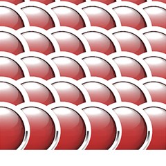 Circles Pattern T- Shirt Red Circles Pattern T- Shirt Play Mat (rectangle) by EnriqueJohnson