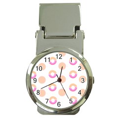 Coffee Donut Patterns T- Shirt Coffee & Donut Patterns T- Shirt Money Clip Watches by EnriqueJohnson
