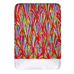 Colorful Design T- Shirt Bright Shells  T- Shirt Rectangular Glass Fridge Magnet (4 Pack)