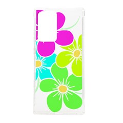 Colorful Flower T- Shirtcolorful Blooming Flower, Flowery, Floral Pattern T- Shirt Samsung Galaxy Note 20 Ultra Tpu Uv Case