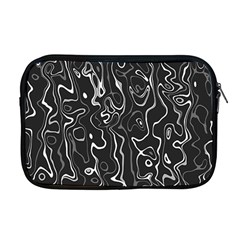 Cool Design Art T- Shirt Black And White Damascus Abstract Pattern T- Shirt Apple Macbook Pro 17  Zipper Case by EnriqueJohnson